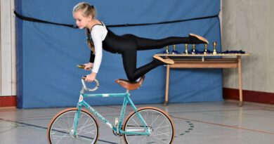 Der Landesleistungsstützpunkt im Kunstradsport richtete dieses Jahr in der Liemer Turnhalle in einem kleinen Rahmen den Nachwuchswettbewerb