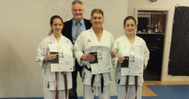 Günter Konior zum 3. Dan im Shotokan-Karate mit Bravour abgelegt