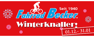 Fahrrad Becker Lemgo 01.12.-31.01. Winterknaller Angebote