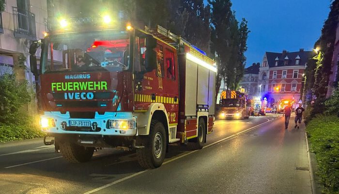 Kellerbrand in Detmold - Hotel evakuiert