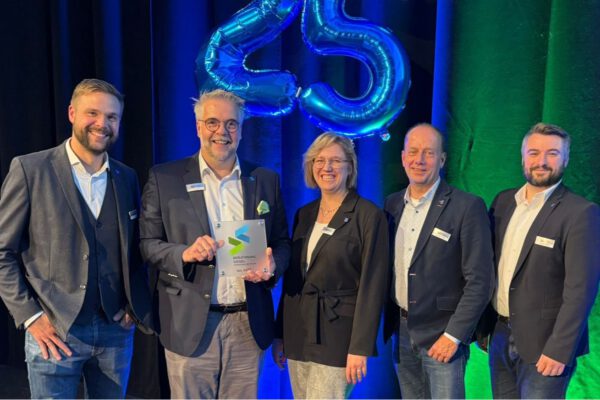 Marcel Mrotzek (Koordination Höhere Handelsschule), Heiko Jucks (Schulleiter), Desiree Störmer, Stephan Prante (Koordination Übergangsmanagement) und Christian Hellwig.