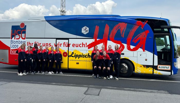 Bei zukünftigen Auswärtsspielen wird die Bundesliga-Mannschaft der HSG Blomberg-Lippe mit einem neuen Mannschaftsbus in der gesamten Bundesrepublik auf Tour gehen.