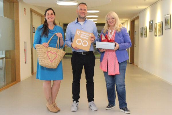 Miriam Schäfer (v.l.n.r.), Tobias Priß und Margit Monika Hahn