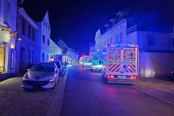 Feuerwehreinsatz in der Schuhstraße