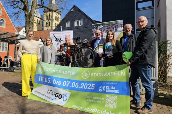 Rabea Kruel , Susanne Weishaupt, Walter Windt , Bürgermeister Markus Baier, Lisa Böhmer, Thomas Eichele und Gerhard Reineke.