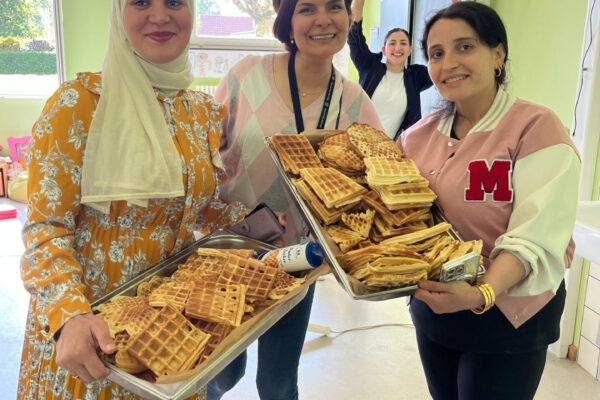 Sherin Saleh, Amal Kuhn, Rawan Nasar und Dejla Scheko (von links)